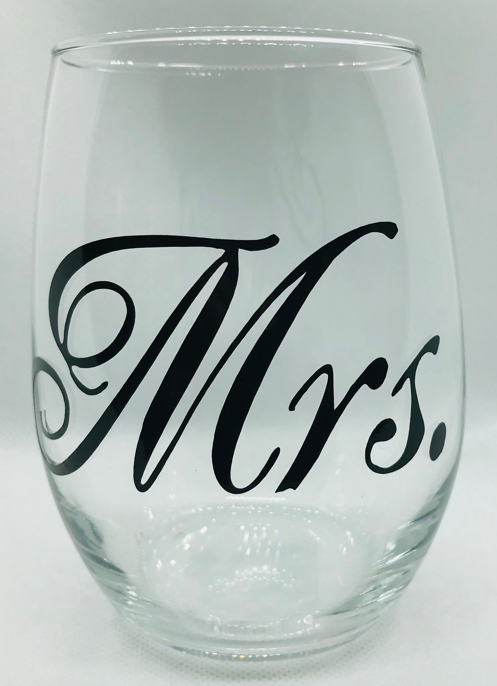 Mr. and Mrs. Set of Glasses wine and Pint Great for Newly Etsy