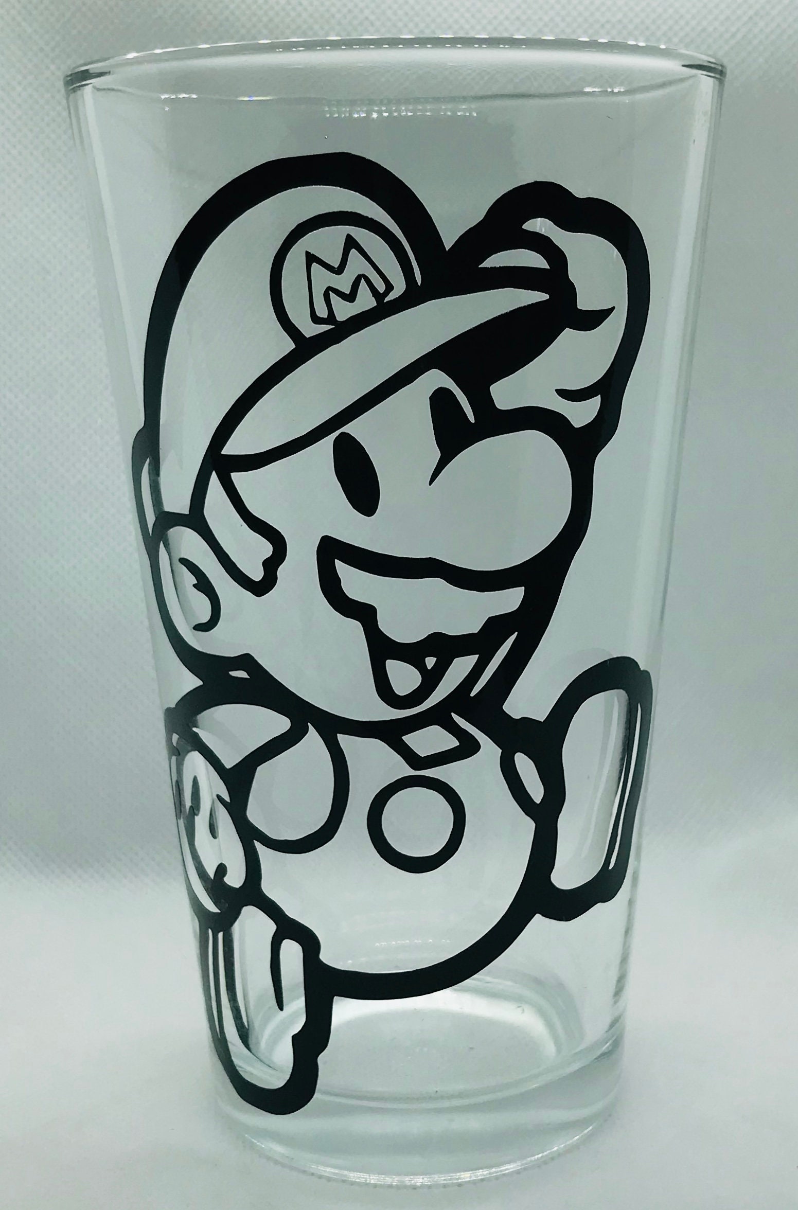 Super Mario Set of Glasses 2 Pint Glasses Etsy