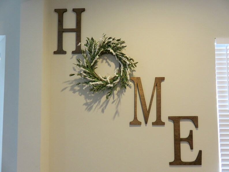 Home Letter Set New Gift Wood Letters Wall Wooden Farmhouse Decor