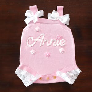 Personalized Baby Romper, Baby Girl Outfit, Baby Name Romper Ruffles, Cake Smash Outfit,Coming Home Outfit, 1st Birthday Gift,Halloween Gift