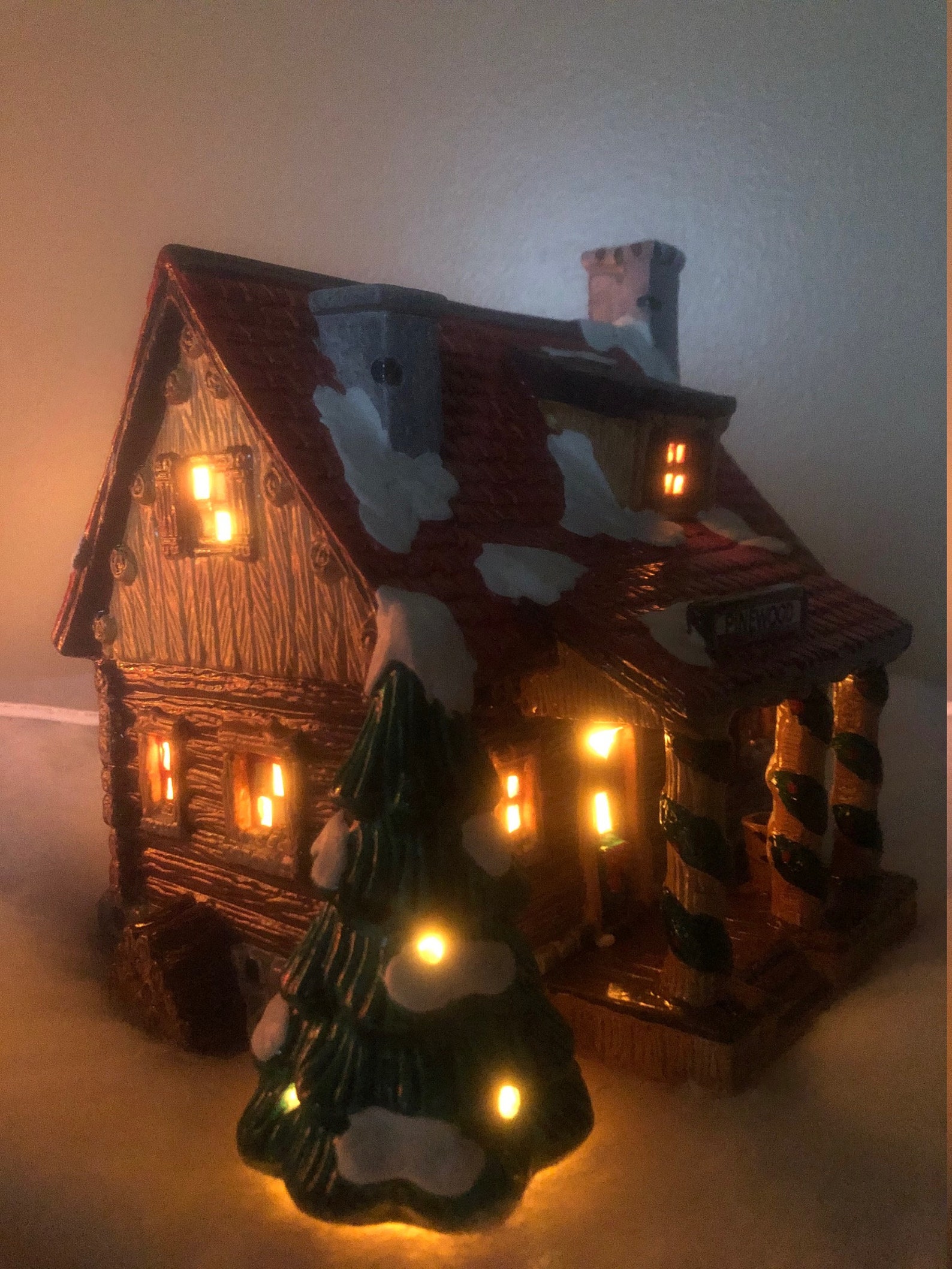 Log Cabin Christmas Village 