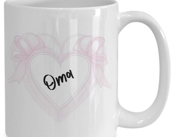 Oma Becher, kokett, Kaffeetasse, für Muttertag, Geburtstag, Mutter, Stiefmutter, Schwiegermutter, neue Mutter, Geschenke für Frauen, Bonus Mutter Geschenke, g ...