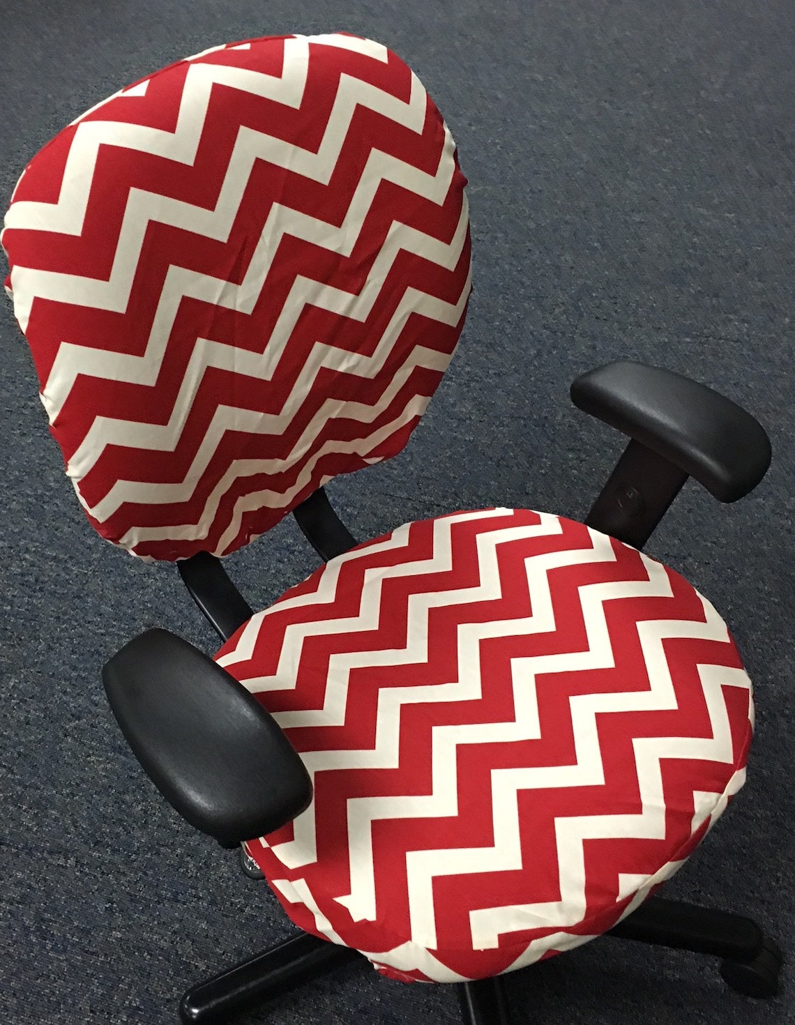 Custom Office Chair Slipcover with elasticized seat and back Etsy