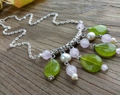 Edelsteen ketting Peridot parel ketting