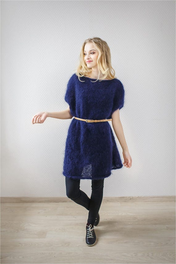 navy blue winter dress