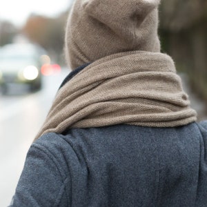 Pure Cashmere Knit Scarf Wrap Cashmere Gift for Men image 6