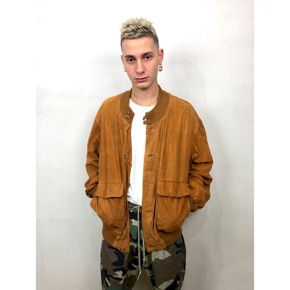 BURBERRY 80s suede bomber jacket