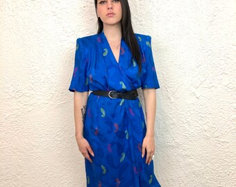 80s sartorial silk dress