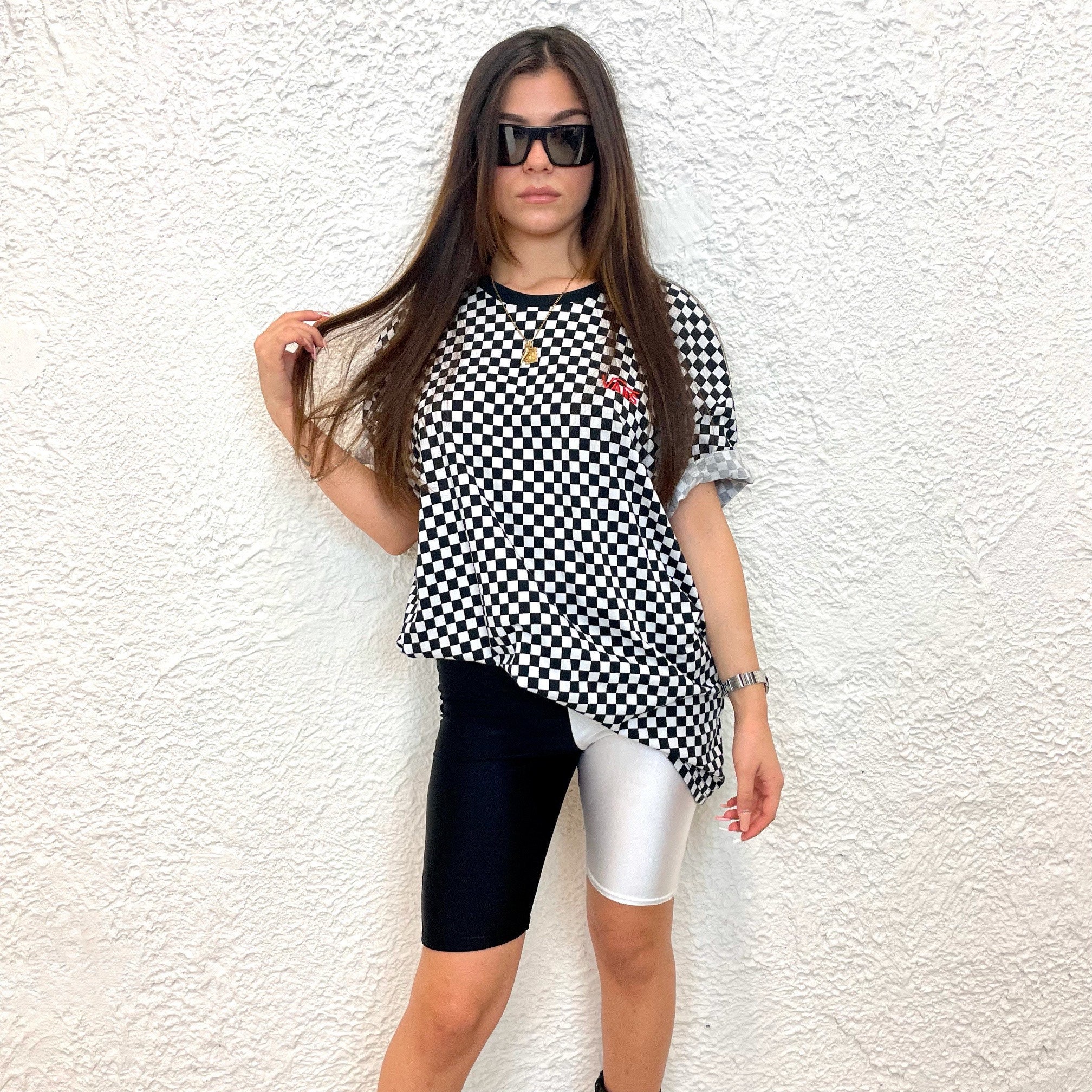 VANS Checkered T-shirt | Etsy