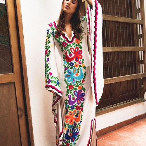 mexican maxi dress