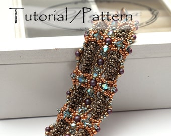 Beading Pattern - Beading Tutorial for bracelet "UpAndDown"