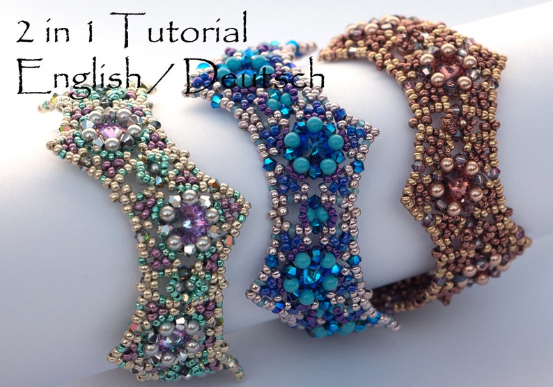 Beading Pattern 2 in 1 Beading Tutorial Necklace Choker Etsy UK