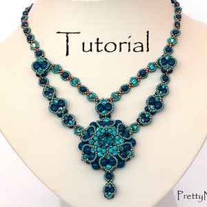 Beading Pattern - Beading Tutorial for necklace "Alhambra"
