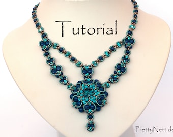 Beading Pattern - Beading Tutorial for necklace "Alhambra"