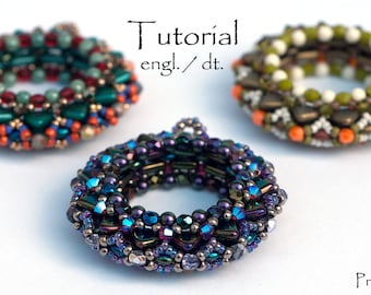 Beading Pattern tutorial pendant bangle "Ring Around"