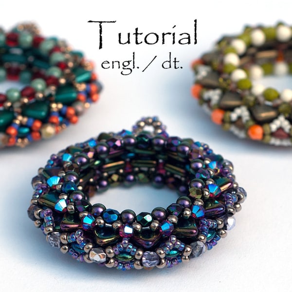 Beading Pattern tutorial pendant bangle "Ring Around"