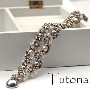 Beading Pattern - Beading Tutorial - Anleitung Armband Edelweiß