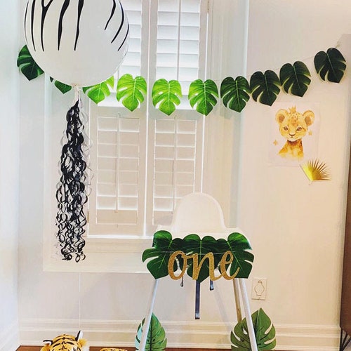 Jungle Safari 1st Birthday Party Green Leaf Garland High - Etsy Jungle Safari 1st Birthday Party Green Leaf Garland High - Etsy