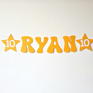 10th Birthday Double Digits Party Banner - Can personalised for any age, name or colour
