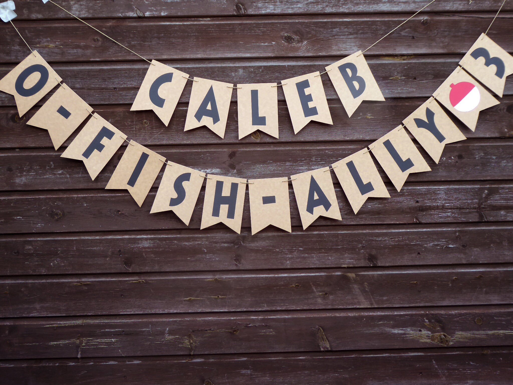 O-fish-ally One Fishing Birthday Banner, Fishing Themed 1st Birthday Party  Decoration, Can Be Customised for Any Age 