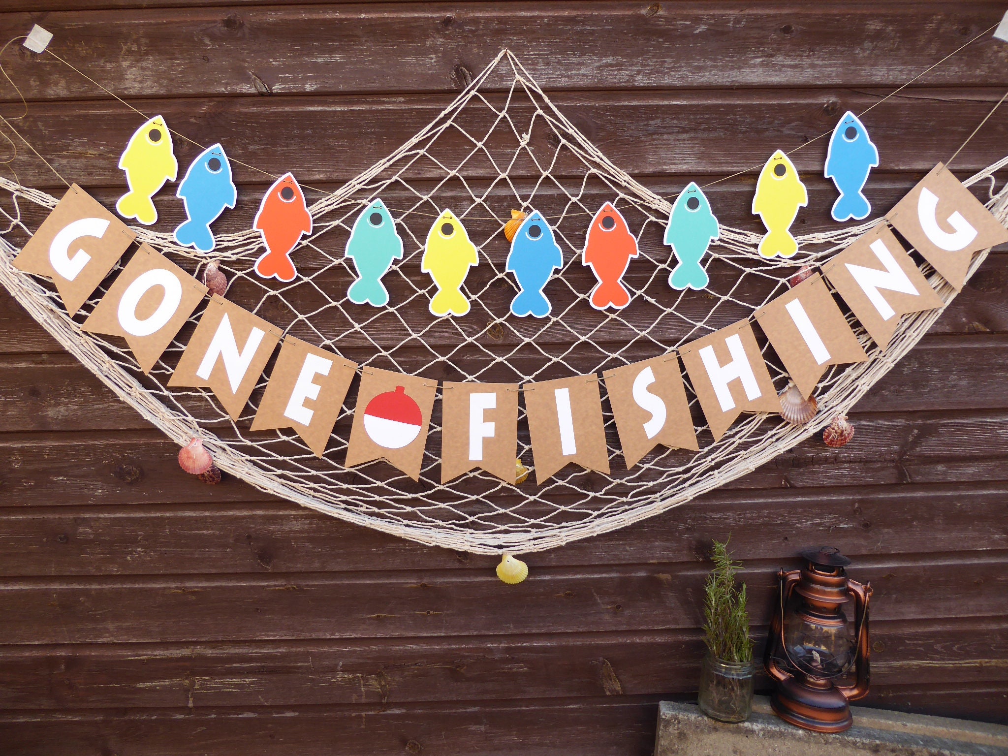 Buy Gone Fishing Banner, the Big One Fishing Birthday, Fishing Themed Party  Decor, Photo Prop Online in India 