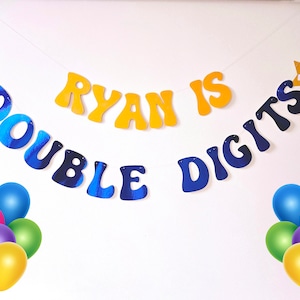 Decorazione per striscioni personalizzati per feste di compleanno a due cifre per ragazzo e figlio
