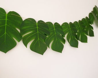 Tropische Palmenblätter, Partydeko, Dschungel, Safari Geburtstag, Babyparty Dekoration, Monstera Palmblätter, Fotorequisite