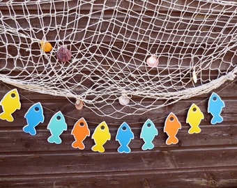 Decorative Fishing Net, Fishing Birthday Party, Gone Fishing, the Big One  Fishing Birthday Party Fish Net 