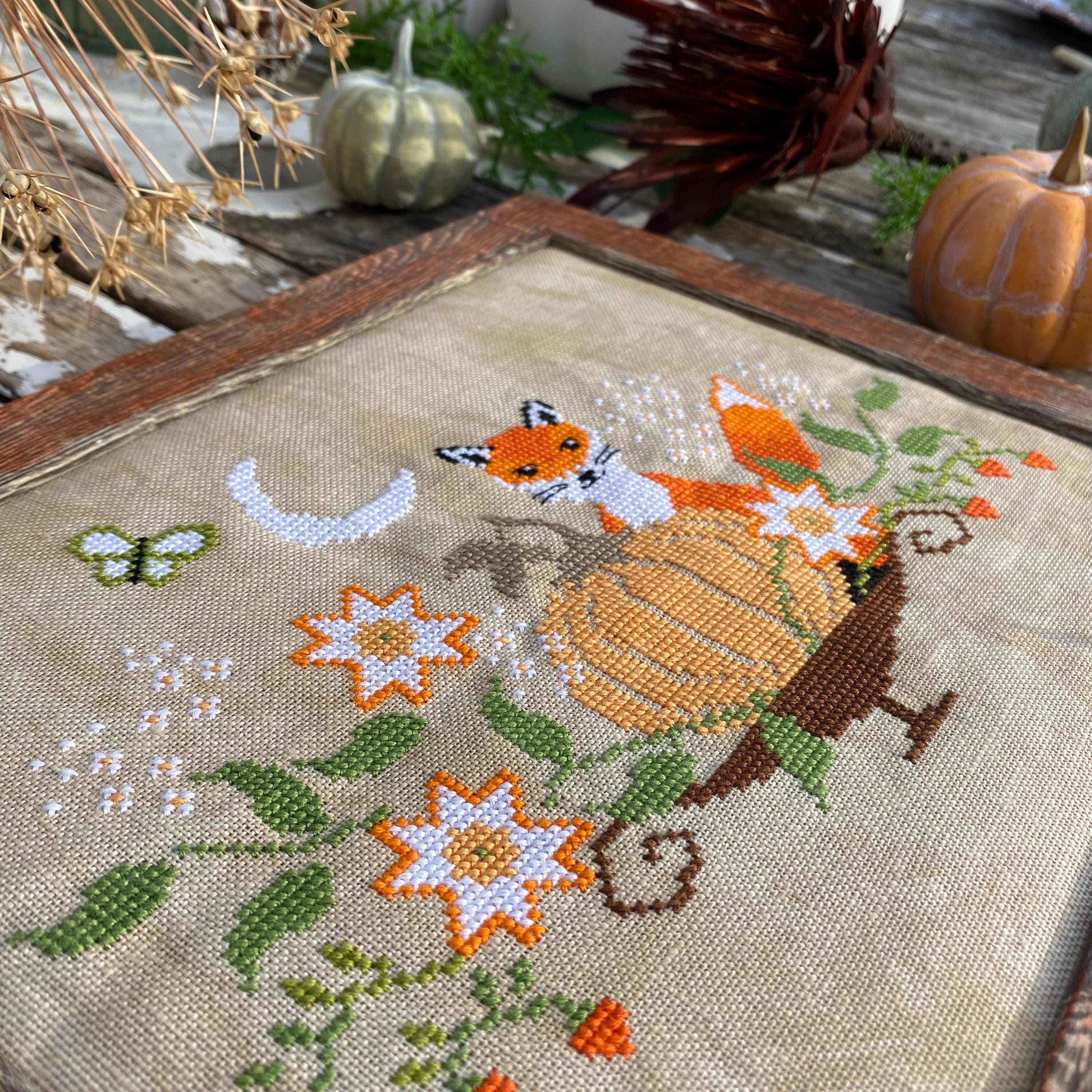 The Fox & the Magic of Autumn PDF Digital Cross Stitch Pattern - Etsy
