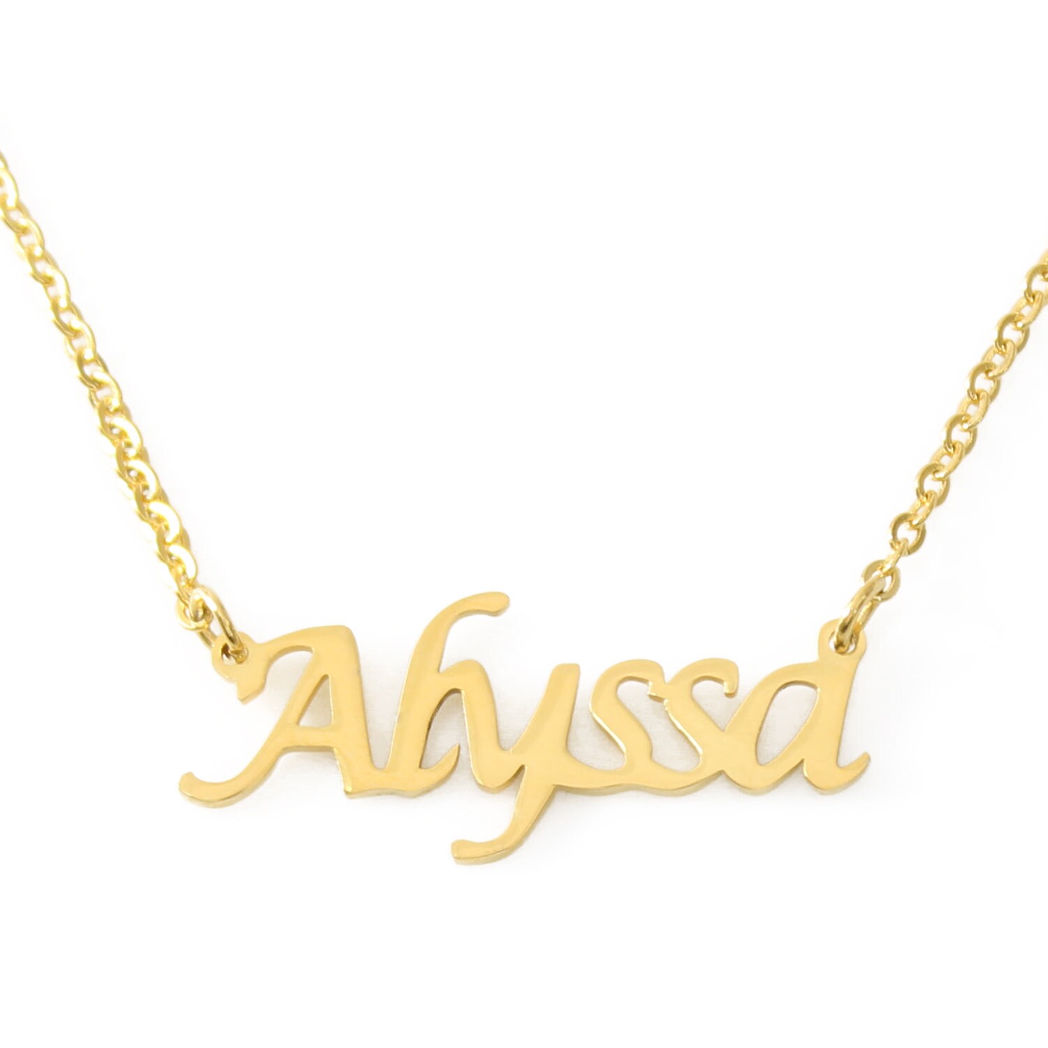 Name Necklace Alyssa-personalized Name 