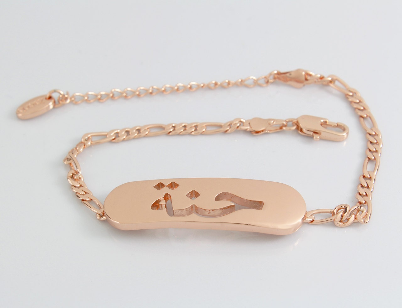 Name Bracelet HINA 18K Rose Gold Plated 