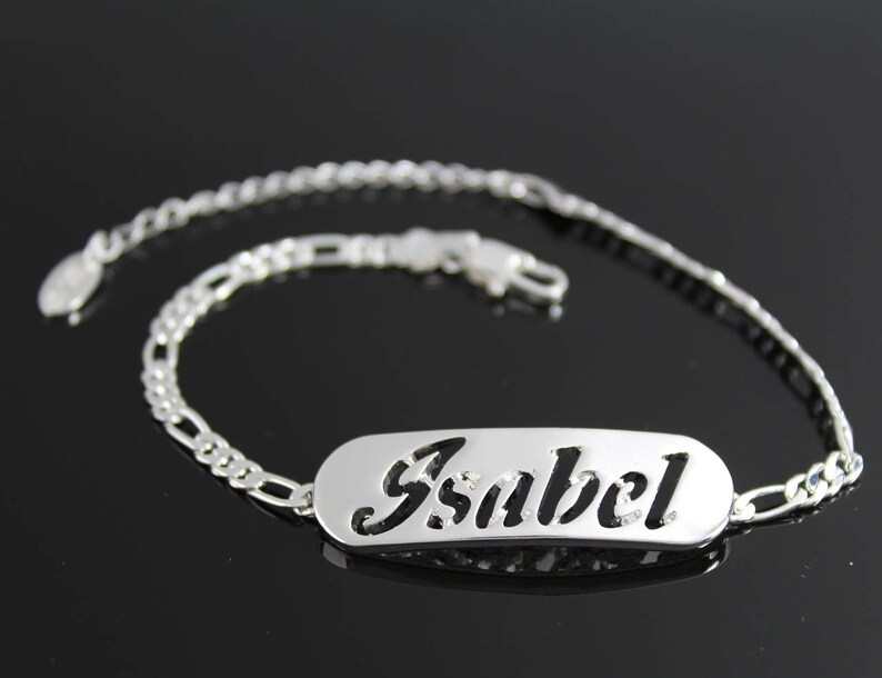 ISABEL Name Necklace & Name Bracelet Jewellery Set 18K Gold Etsy
