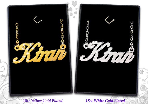 Name Necklace Kiran 18K Gold Plated 