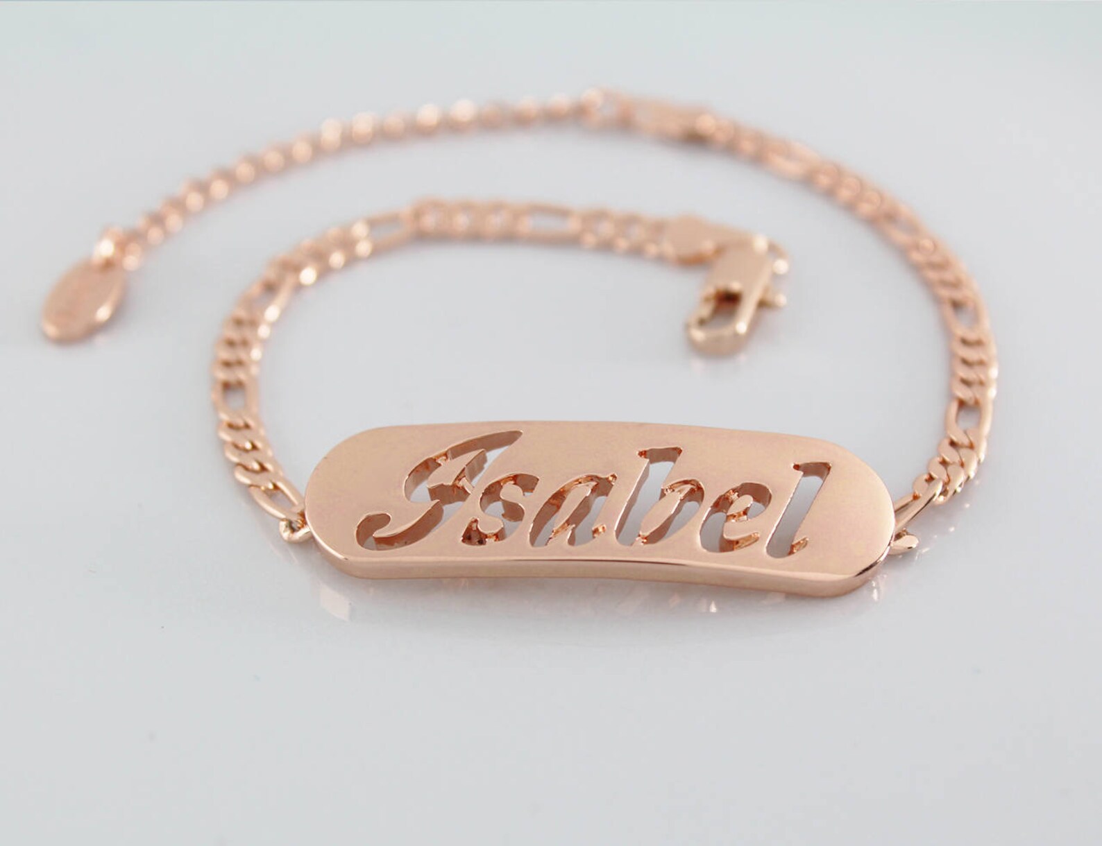 ISABEL Name Necklace & Name Bracelet Jewellery Set 18K Gold Etsy