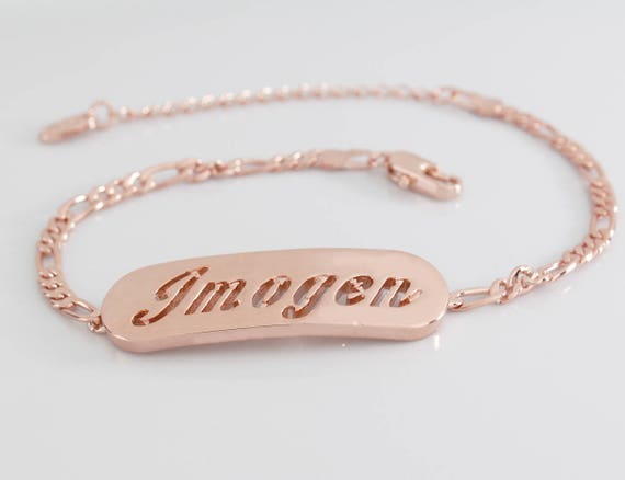 Imogen Name Necklace and Bracelet Gift Set Gold Plated Christmas Gifts