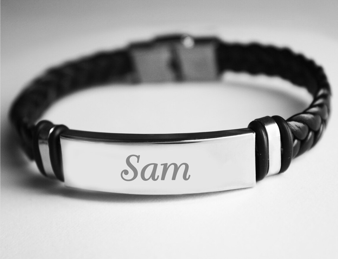 Men's Name Bracelet Many different names and styles Etsy