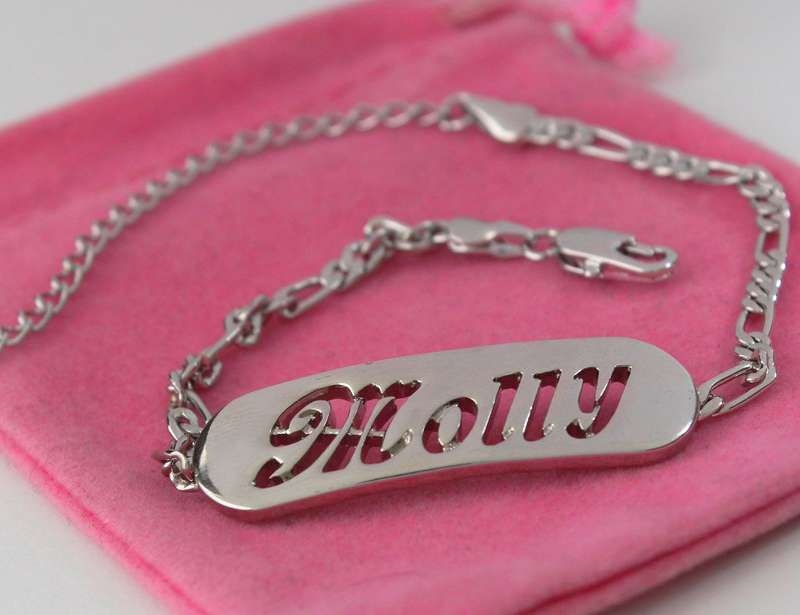 MOLLY Name Necklace & Name Bracelet Jewellery Set 18K Gold | Etsy