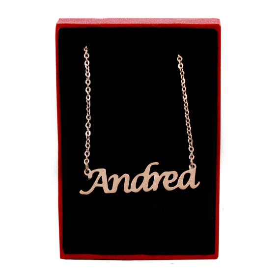 "Veronica" Name Necklace Stainless Steel/ 18ct Gold PlatedChristmas Valentine "Veronica" Name Necklace Stainless Steel/ 18ct Gold PlatedChristmas Valentine
