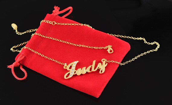 Chapado en Oro 18ct-Navidad-regalos De Alta Calidad Collar de nombre /"Sophia/"
