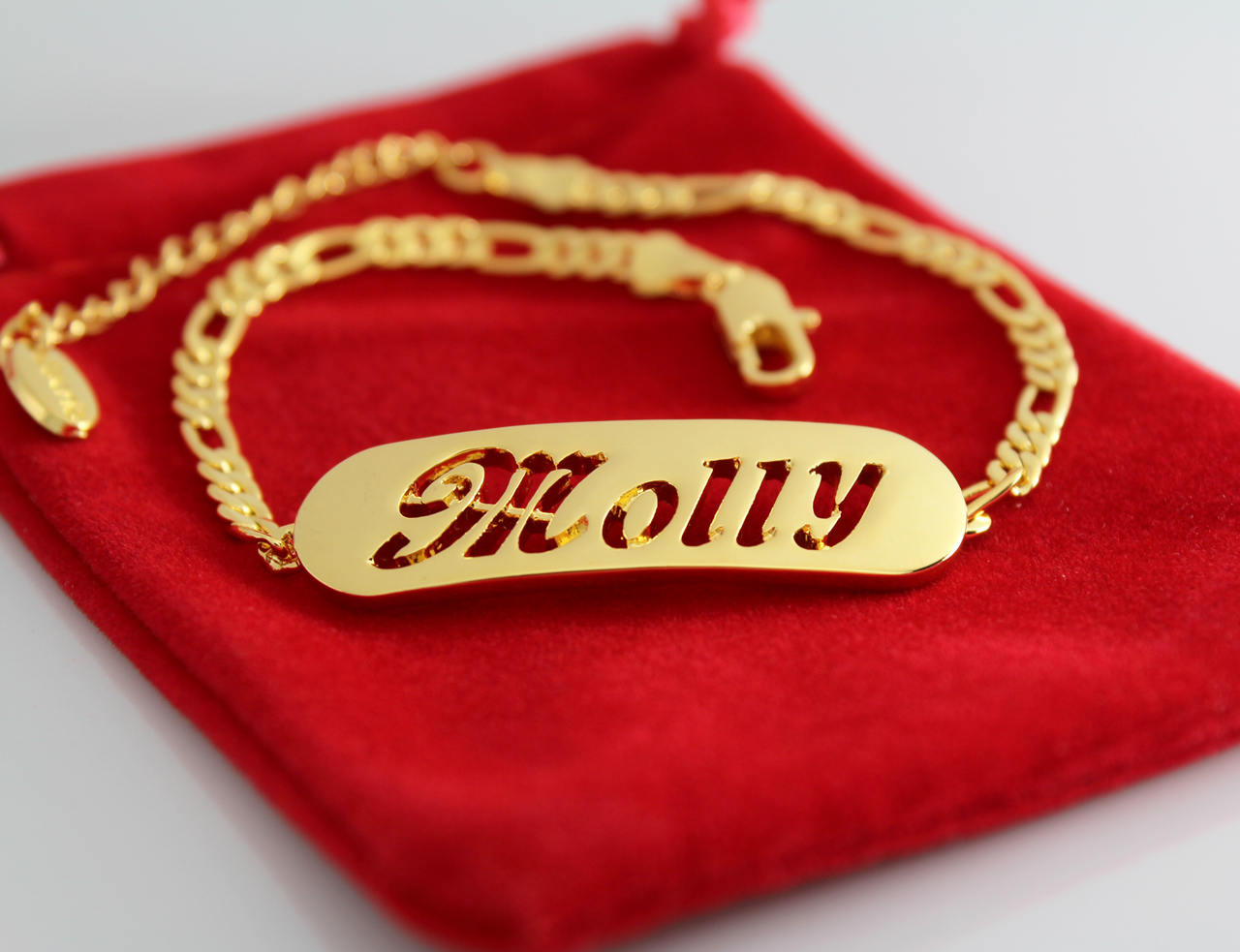 MOLLY Name Necklace & Name Bracelet Jewellery Set 18K Gold Etsy