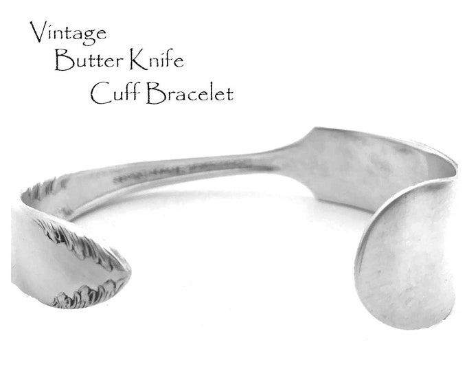 Spoon Cuff Bracelet 6.5 Vintage Silverware Jewelry Butter Knife Gifts