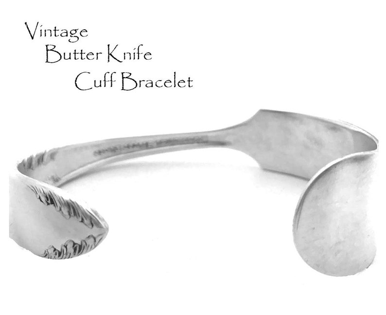 Spoon Cuff Bracelet 6.5 Vintage Silverware Jewelry Etsy