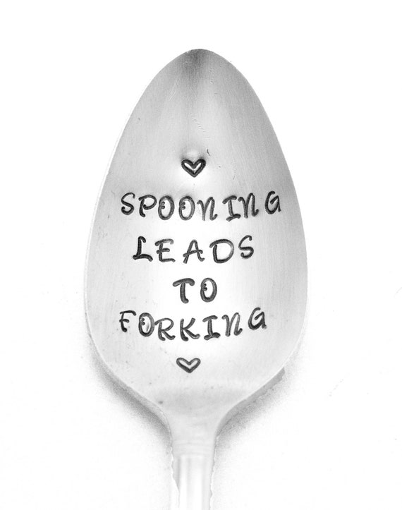 Funny Kitchen Utensil - Spooning Leads to Forking Spoon