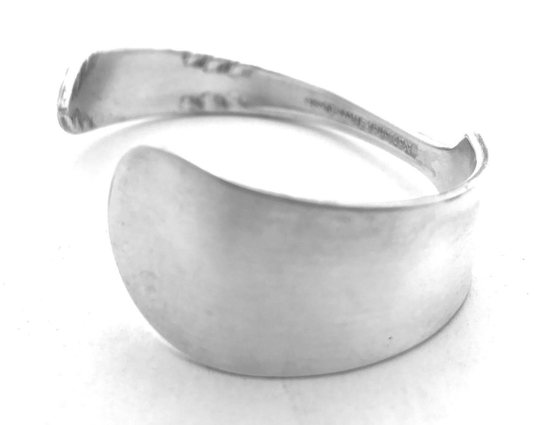 Spoon Cuff Bracelet 6.5 Vintage Silverware Jewelry Etsy