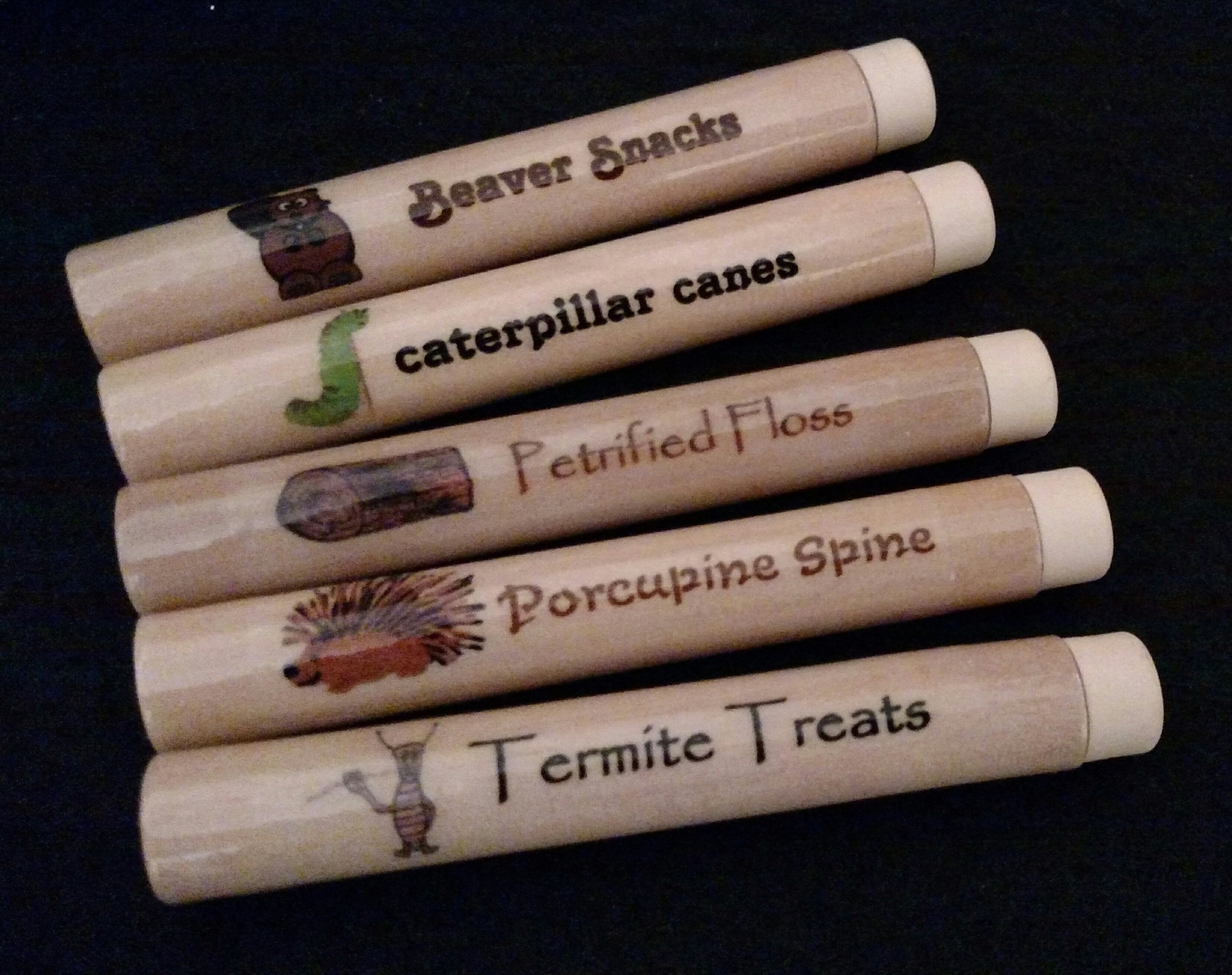 UNIQUE Novelty Gift Toothpick Holder STUBES for Pocket, Briefcase, Luggage,  Car, Truck termite Treats, Texas Splinters, RIP Stickman 