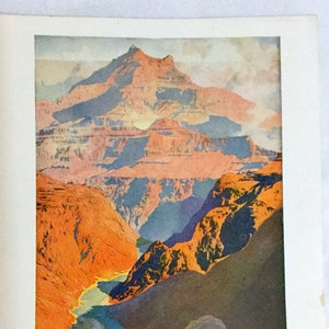 Maxfield Parrish 1927 Art Print GRAND CANYON Canon of the COLORADO Southwest Art Vintage