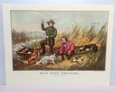 Arthur Fitzwilliam Tait (1819-1905) Duck Shooting, Some of the Right Sort Currier and Ives Dogs Boat