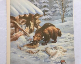 Wolverine Animal Etsy