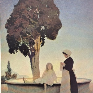 Maxfield Parrish 1927 Art Print THE LONESOME PRINCESS Or I am Sick of being a Princess