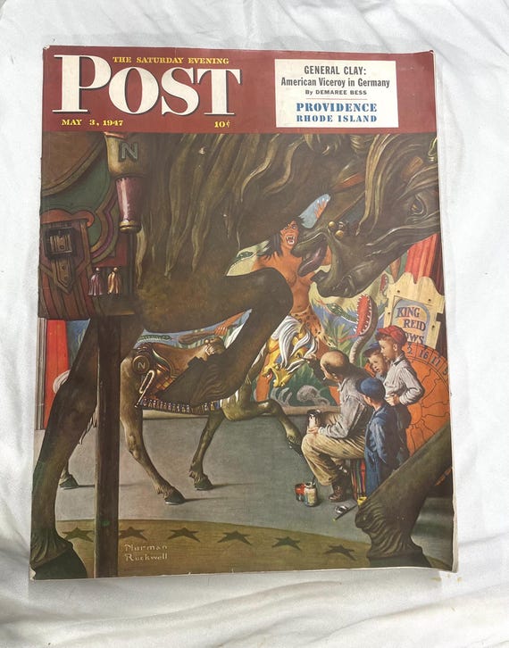 Saturday Evening Post May 3 1947 Circus Artist Cover Norman